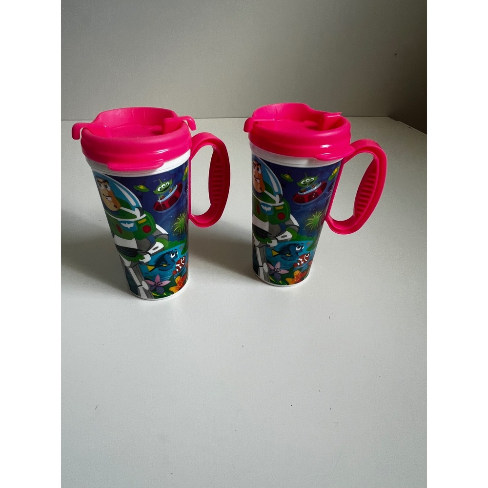 Walt Disney World Resort Buzz Lightyear Cars Plastic Refillable Travel Mug Lid